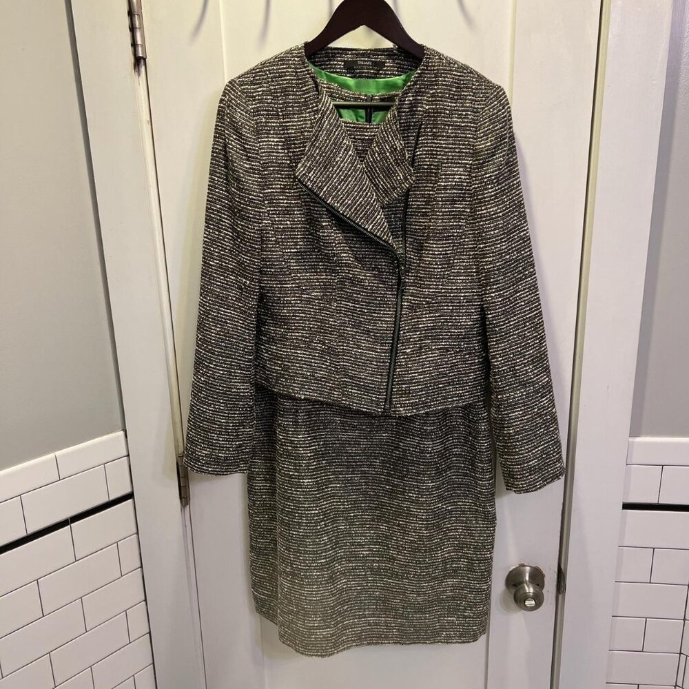 Tahari Two-Piece Tweed Blazer & Dress